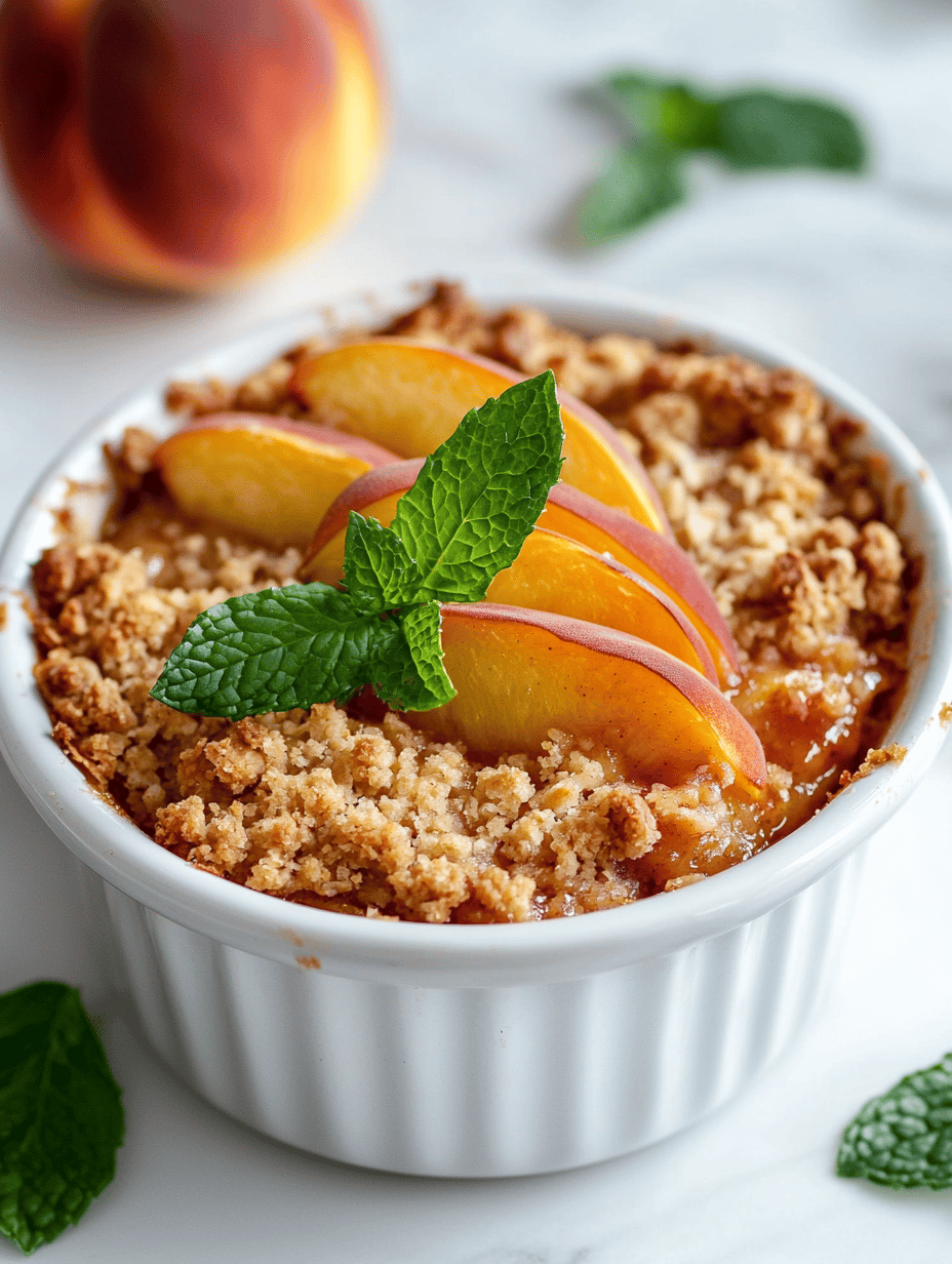 Sun-Kissed Peach Crumble: A Nostalgic Summer Dream