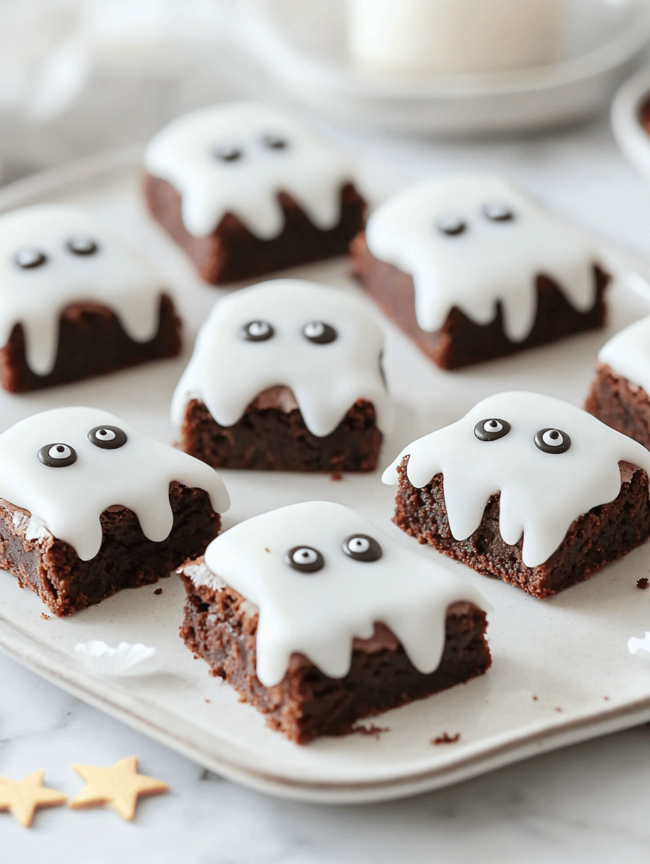 Spooky Delight: Haunted Ghost Brownies for Halloween