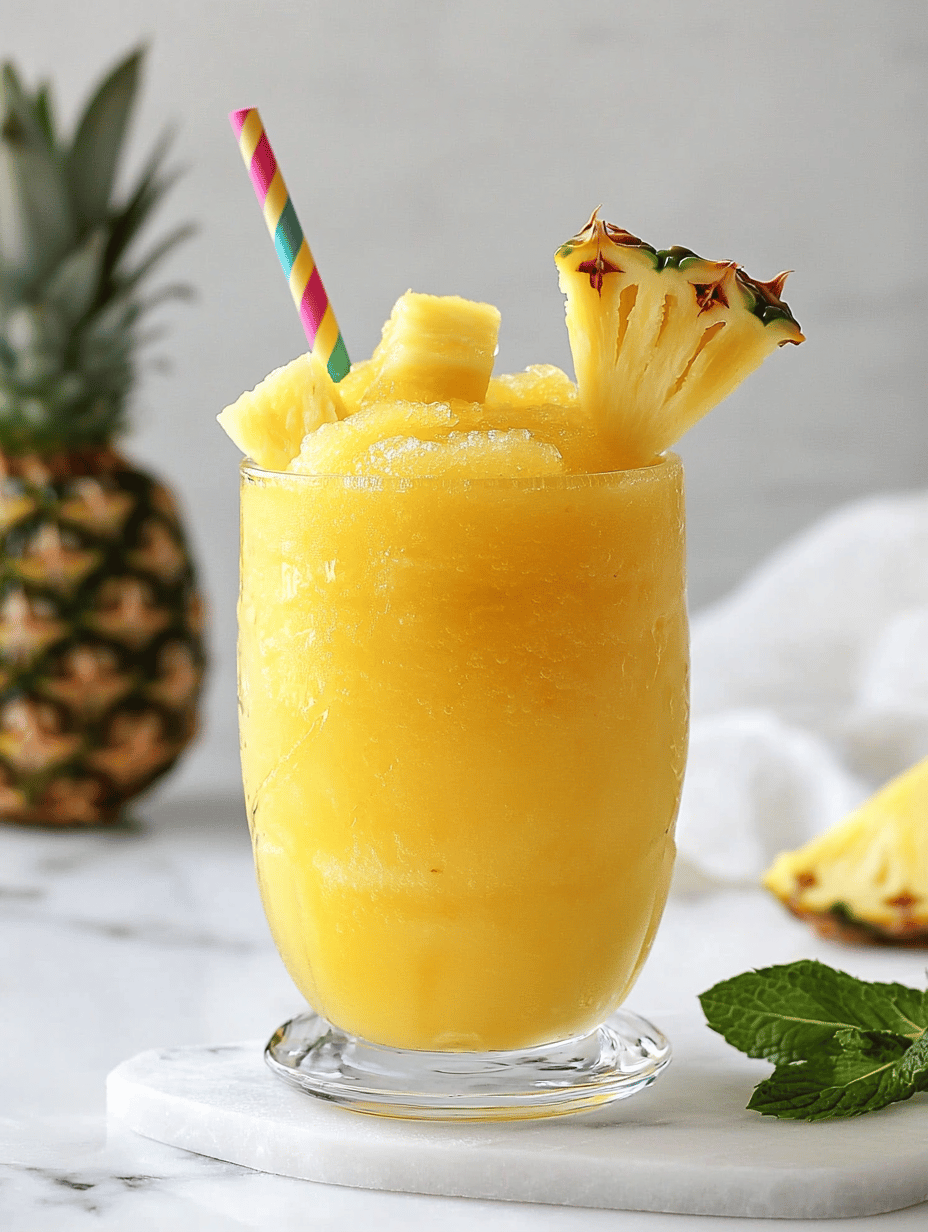 Tropical Twist: The Surprising Benefits of Pineapple Slushie