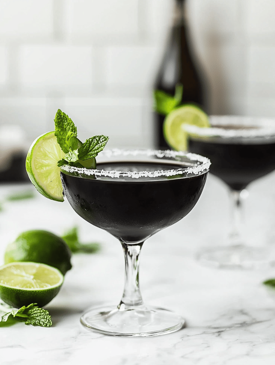 Enchanting Black Magic Margarita for a Spooky Twist