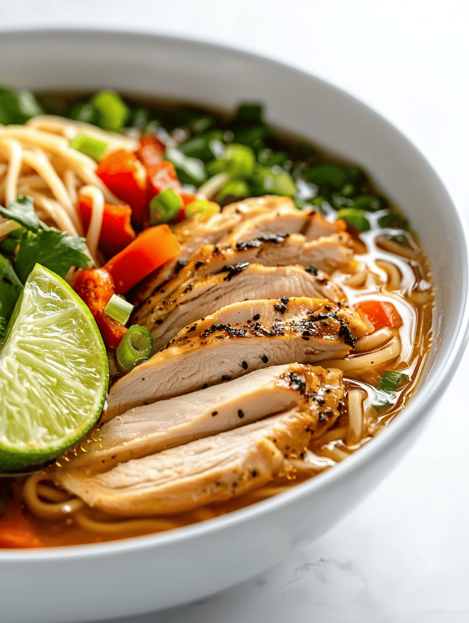 A Cozy Chicken Noodle Soup with a Global Twist