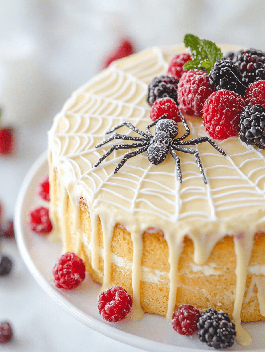 Spooky Delight: The Ultimate Halloween Spider Web Cake